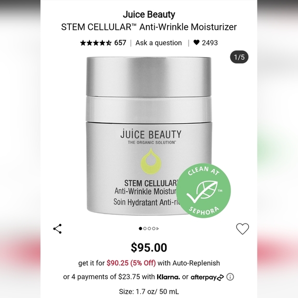 Juice Beauty Stem Cellular Anti-Wrinkle Moisturizer - Picture 3 of 3